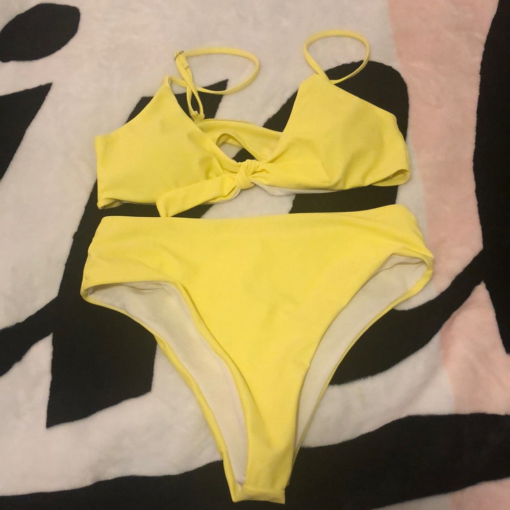 SHEIN yellow bikini